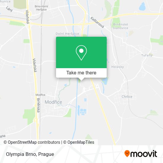 Olympia Brno map
