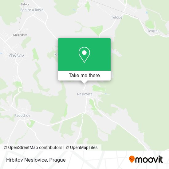 Карта Hřbitov Neslovice