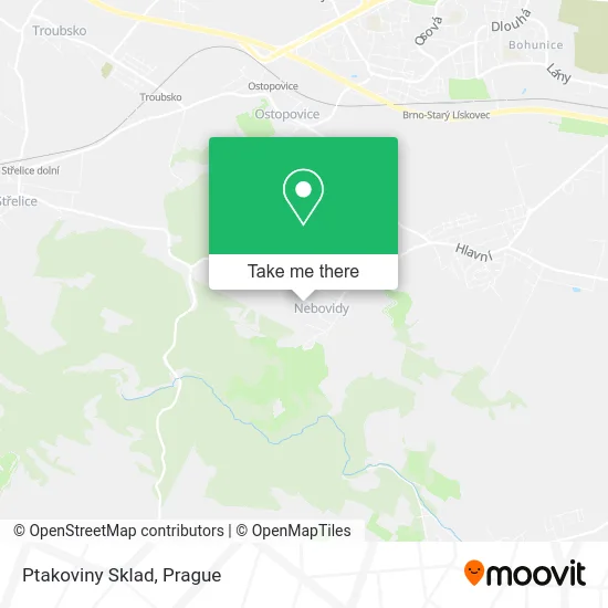 Карта Ptakoviny Sklad