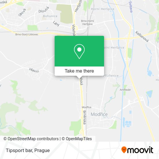 Карта Tipsport bar