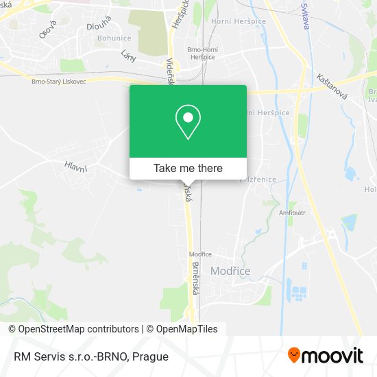 Карта RM Servis s.r.o.-BRNO