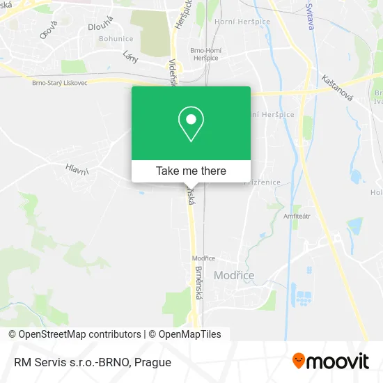 Карта RM Servis s.r.o.-BRNO