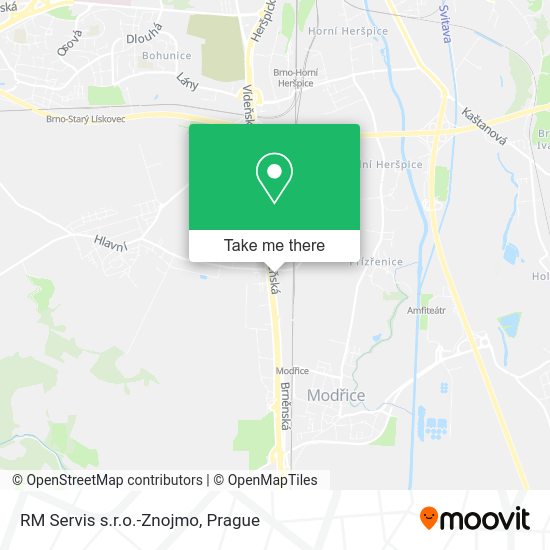 Карта RM Servis s.r.o.-Znojmo
