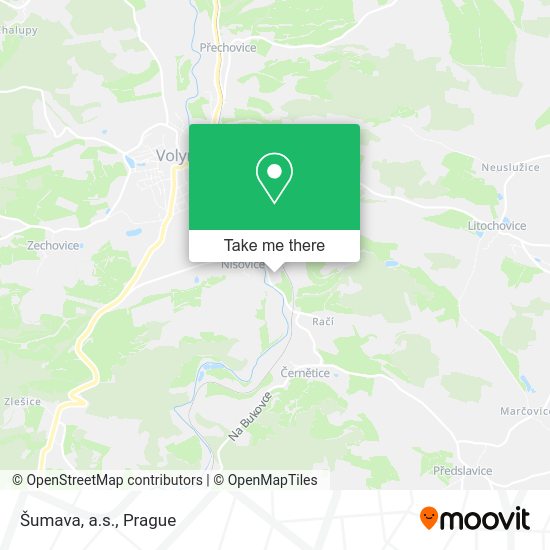Карта Šumava, a.s.
