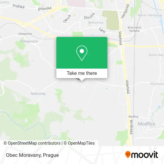 Карта Obec Moravany
