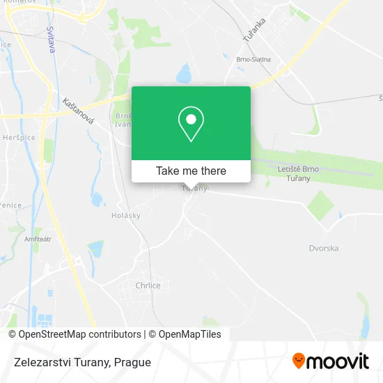 Карта Zelezarstvi Turany