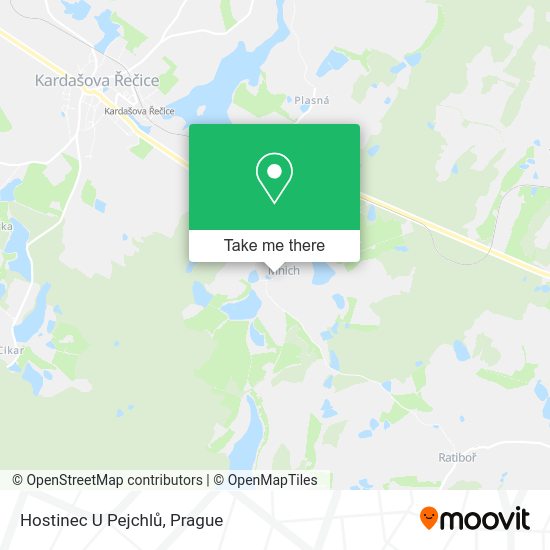 Карта Hostinec U Pejchlů