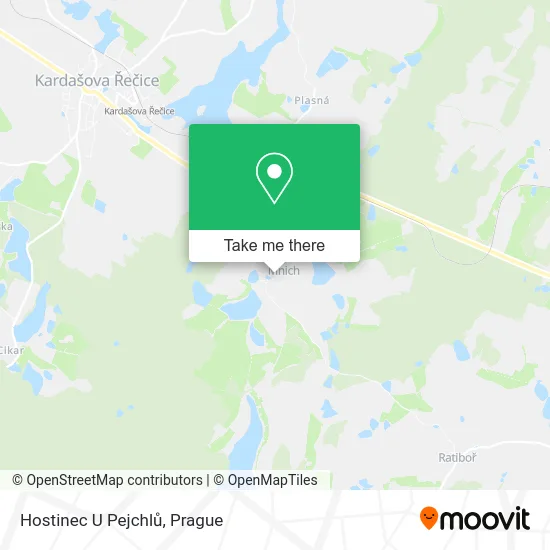 Карта Hostinec U Pejchlů