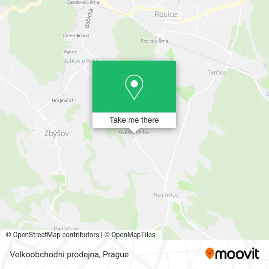 Карта Velkoobchodni prodejna