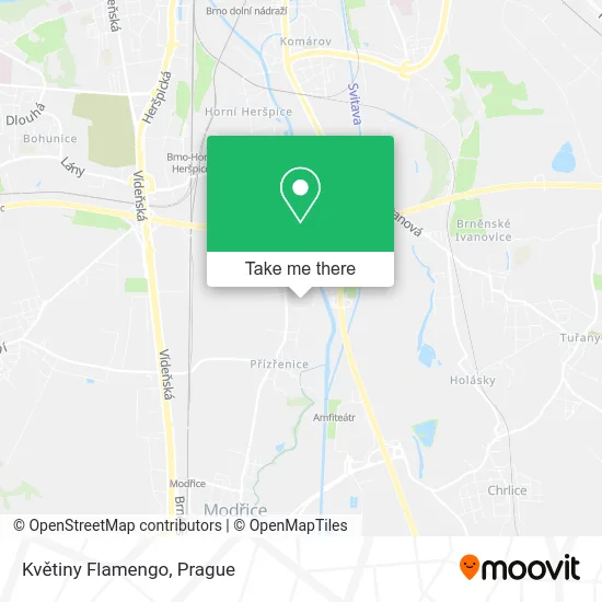 Květiny Flamengo map
