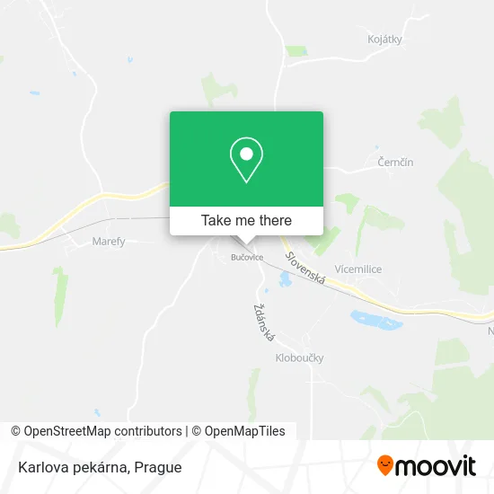 Карта Karlova pekárna