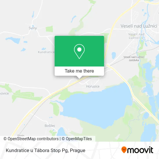 Карта Kundratice u Tábora Stop Pg