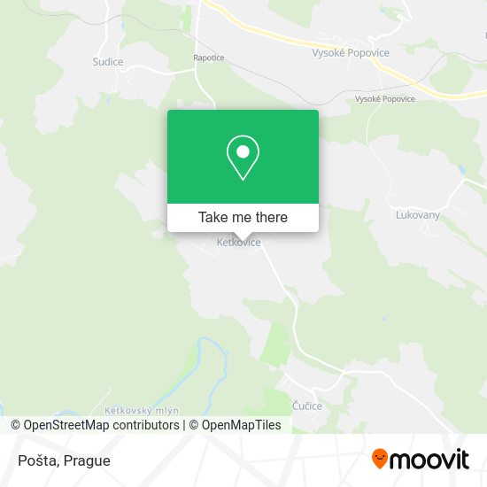 Карта Pošta