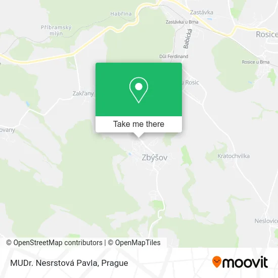 Карта MUDr. Nesrstová Pavla