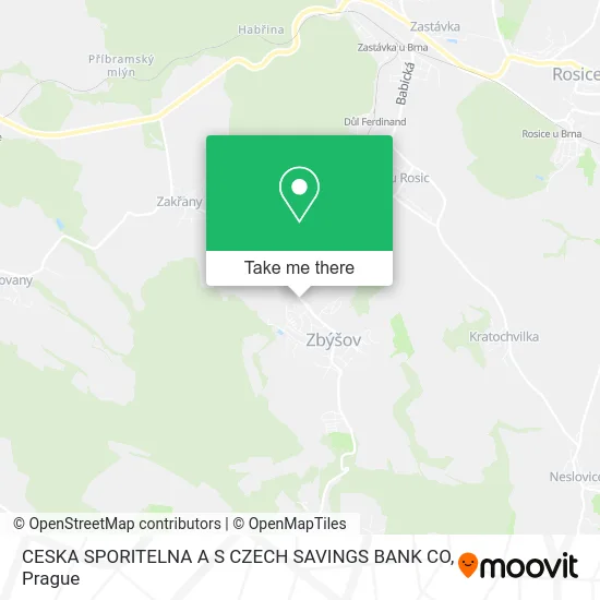 Карта CESKA SPORITELNA A S CZECH SAVINGS BANK CO
