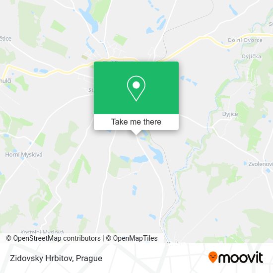 Карта Zidovsky Hrbitov