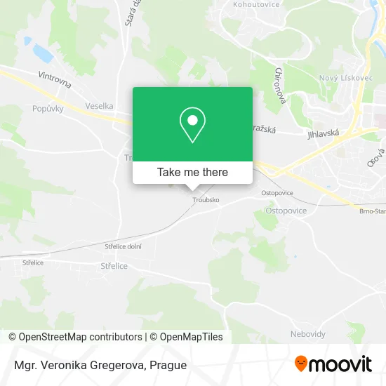 Карта Mgr. Veronika Gregerova