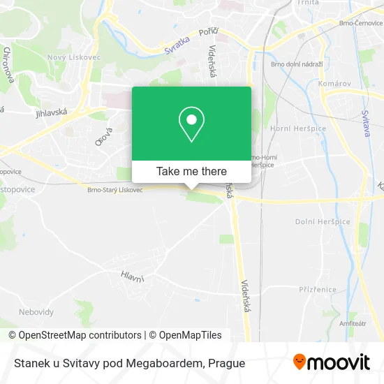 Карта Stanek u Svitavy pod Megaboardem