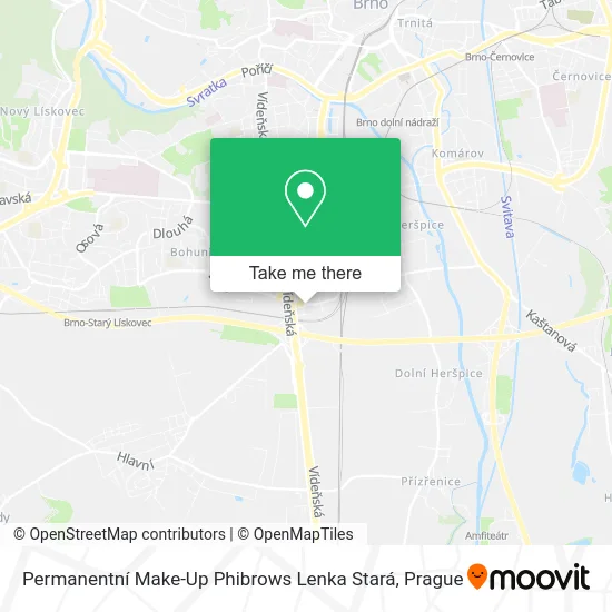 Карта Permanentní Make-Up Phibrows Lenka Stará
