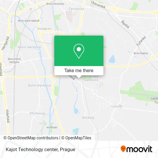 Карта Kajot Technology center