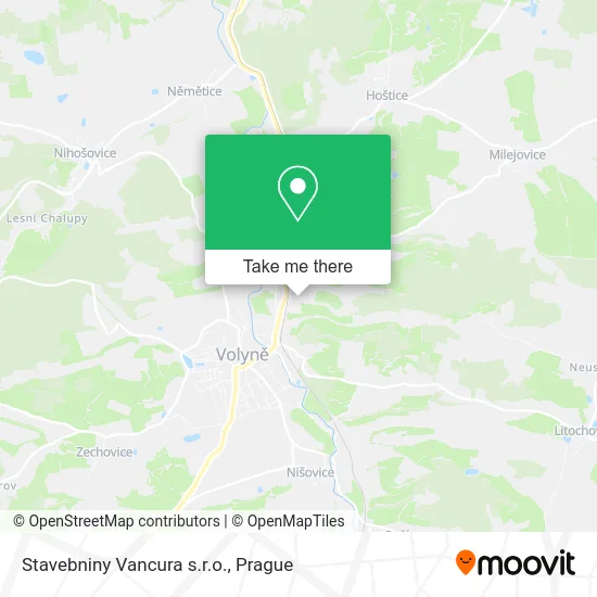 Карта Stavebniny Vancura s.r.o.