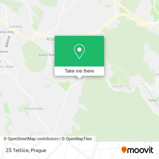 Карта ZŠ Tetčice