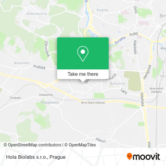 Карта Hola Biolabs s.r.o.