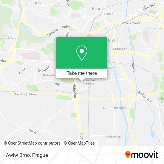 Карта Awiw Brno