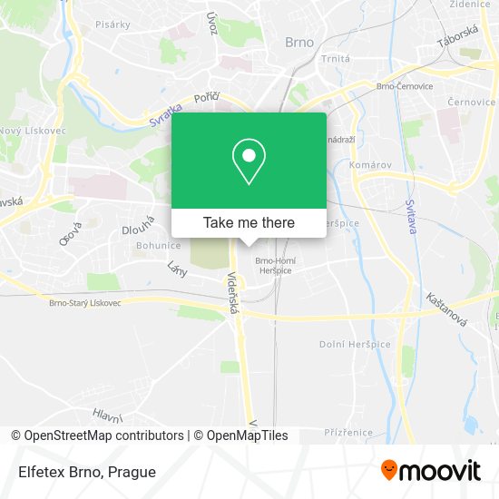 Карта Elfetex Brno