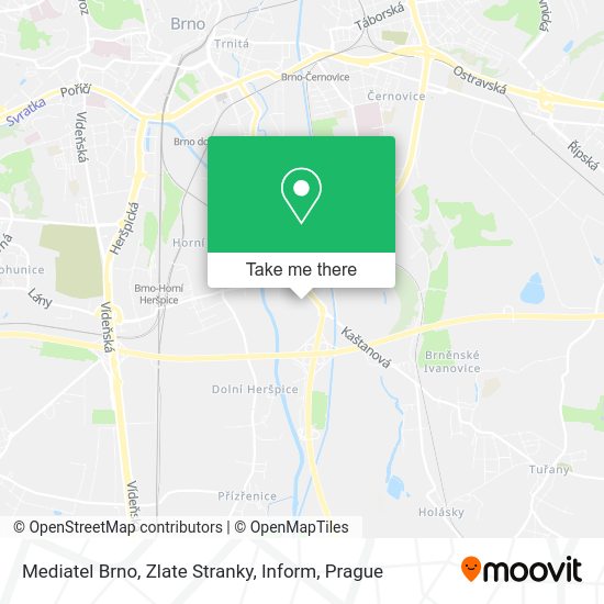 Карта Mediatel Brno, Zlate Stranky, Inform