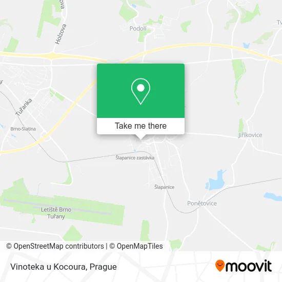 Карта Vinoteka u Kocoura