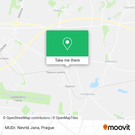 Карта MUDr. Nevrlá Jana