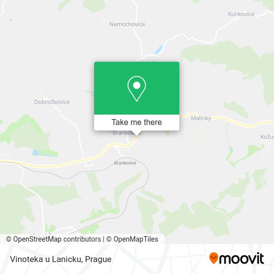 Карта Vinoteka u Lanicku