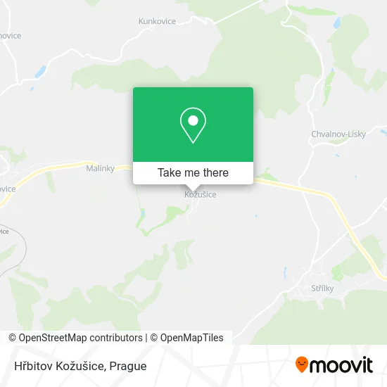 Карта Hřbitov Kožušice