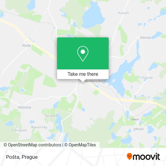 Карта Pošta