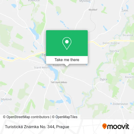 Карта Turistická Známka No. 344
