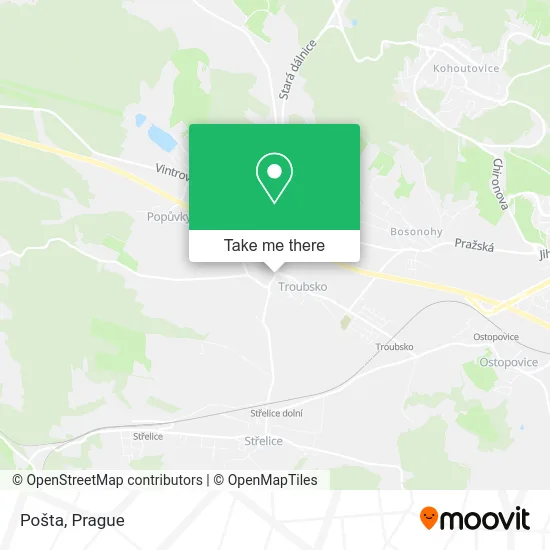 Карта Pošta