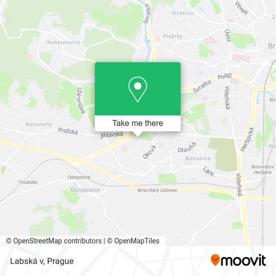 Labská v map