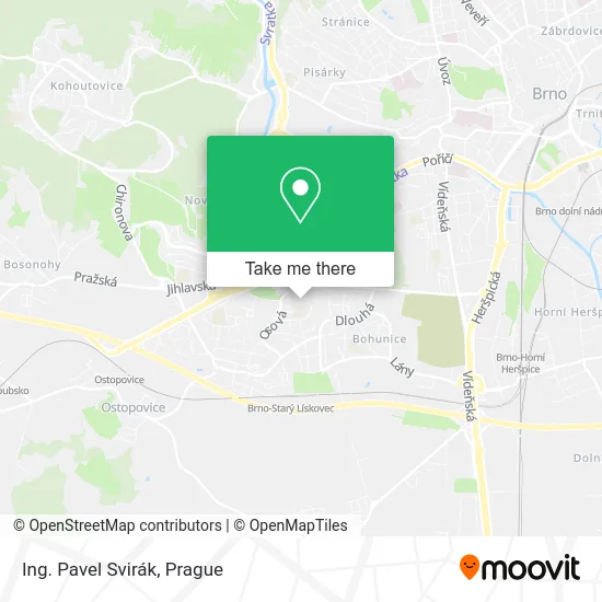 Карта Ing. Pavel Svirák