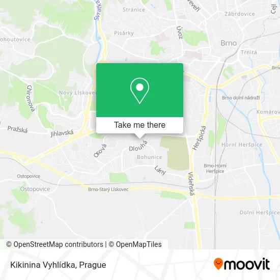 Kikinina Vyhlídka map