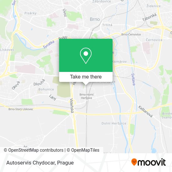 Карта Autoservis Chydocar