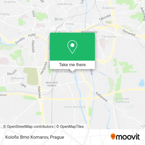 Карта Kolofix Brno Komarov