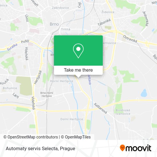 Карта Automaty servis Selecta