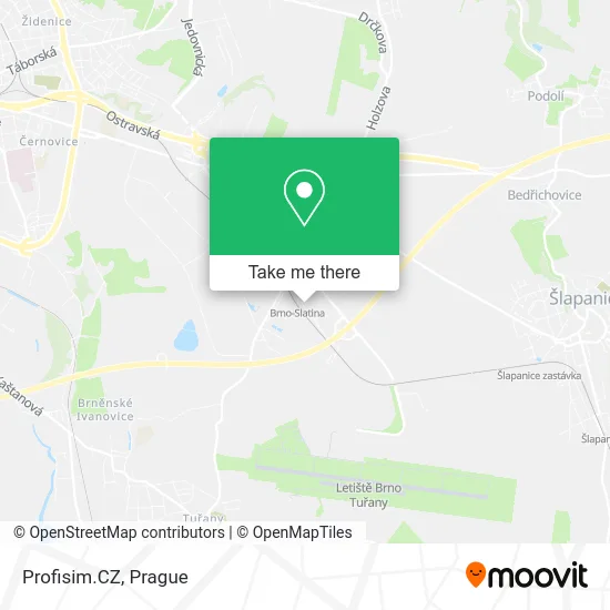 Карта Profisim.CZ