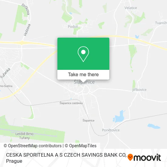 Карта CESKA SPORITELNA A S CZECH SAVINGS BANK CO