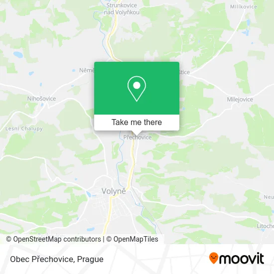 Карта Obec Přechovice