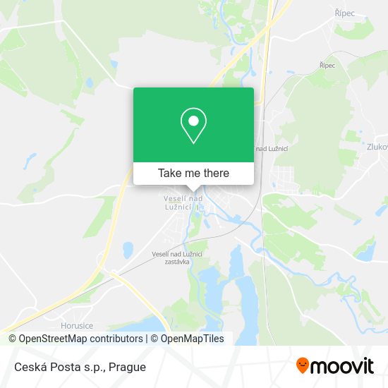 Карта Ceská Posta s.p.