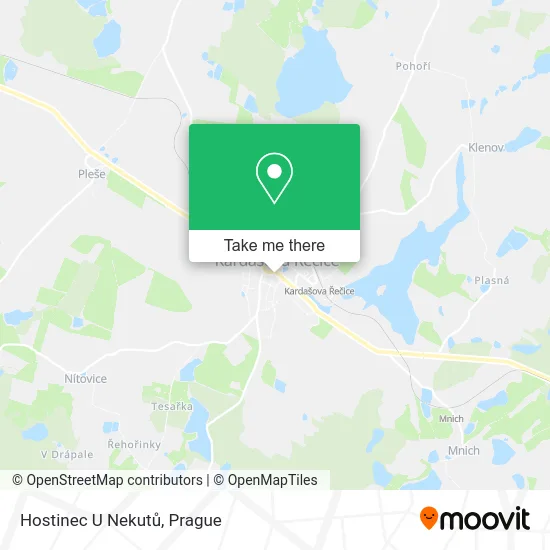 Карта Hostinec U Nekutů