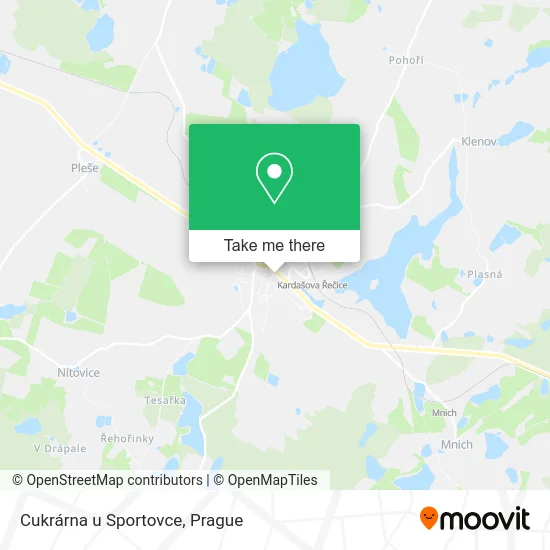 Карта Cukrárna u Sportovce