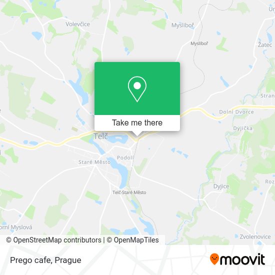Карта Prego cafe